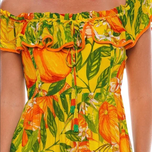 NWT Farm Rio Tangerines Dress - Picture 8 of 14